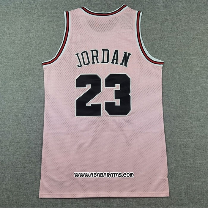 Camiseta Chicago Bulls Michael Jordan #23 Mitchell & Ness 1997-98 Rosa